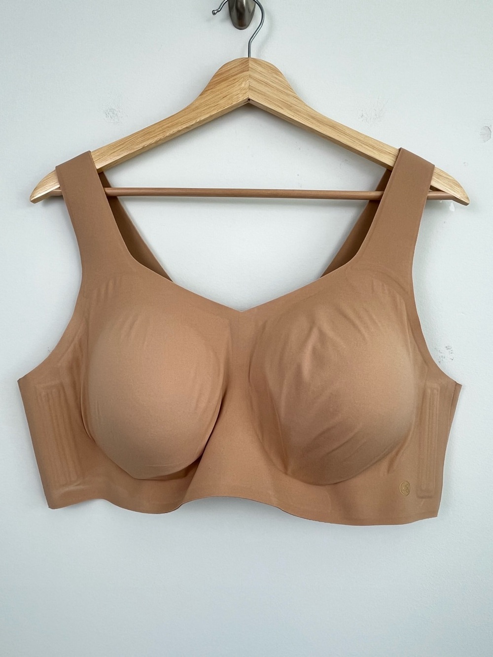 Honeylove beige SoftForm Pullover bra, size 2X 42C/D.